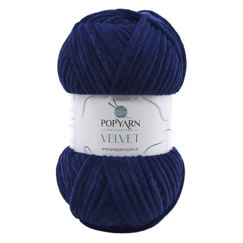 Fil à tricoter Velvet B013 - bleu